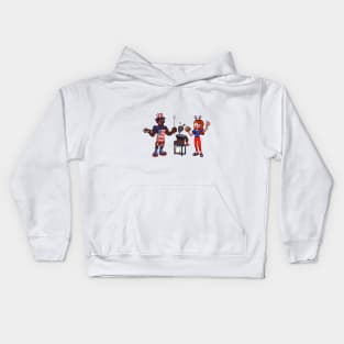 4th Of July Barbecue Kids Hoodie